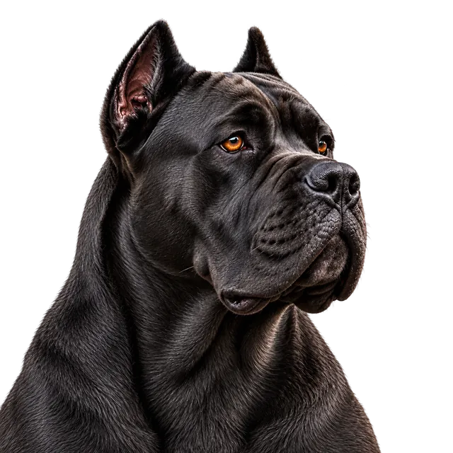 Black Cane Corso portrait