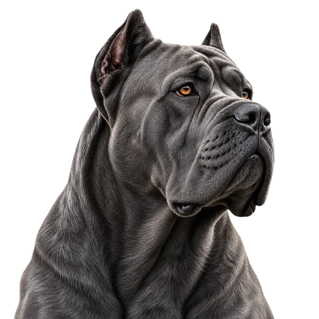Gray Cane Corso portrait